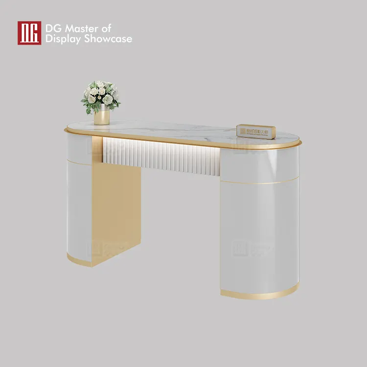 Luxury Marble Consultation Desk for Jewelry & Watch Stores 3