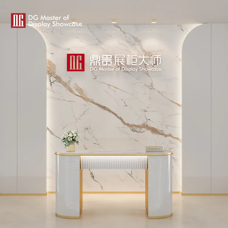 Luxury Marble Consultation Desk for Jewelry & Watch Stores 5
