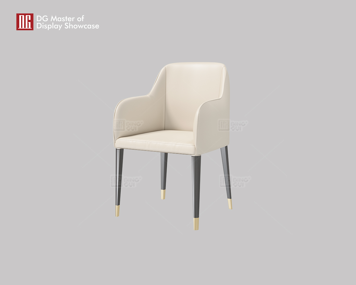 Luxury Beige Leather Chair: Modern Elegance & Comfort 8