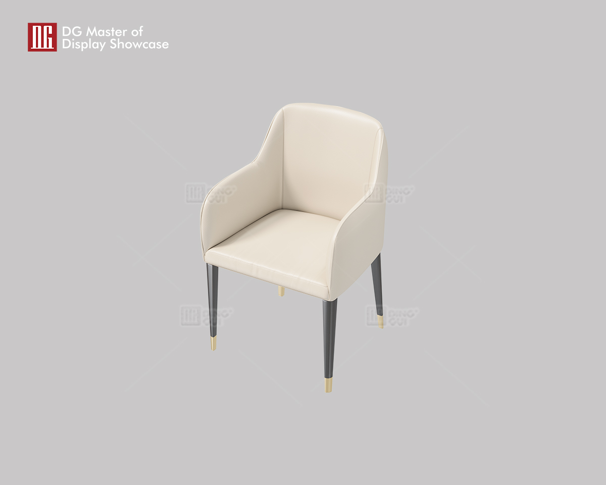 Luxury Beige Leather Chair: Modern Elegance & Comfort 9