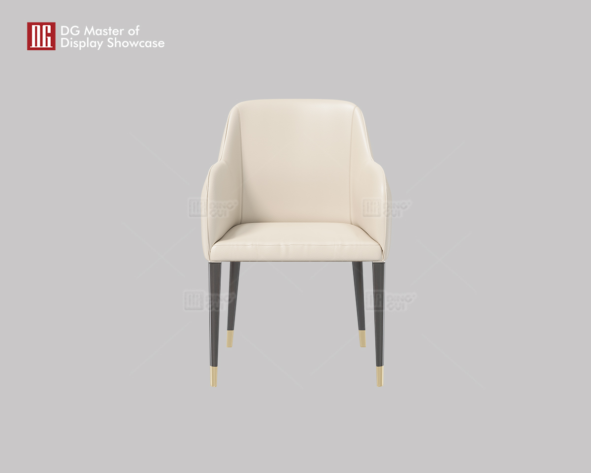 Luxury Beige Leather Chair: Modern Elegance & Comfort 6