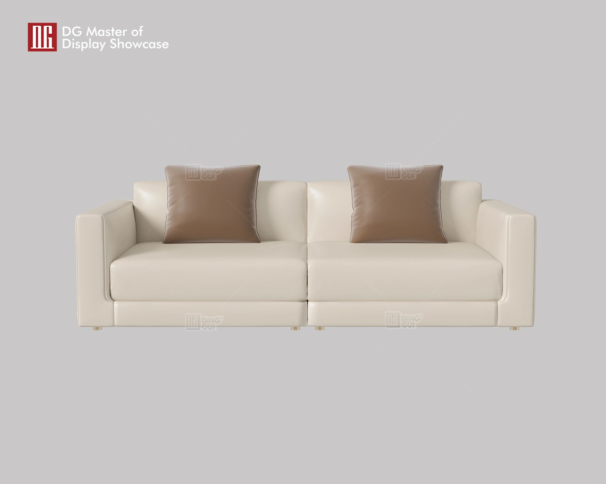 DG Curated High-End Luxury Leather Double Sofa 1
