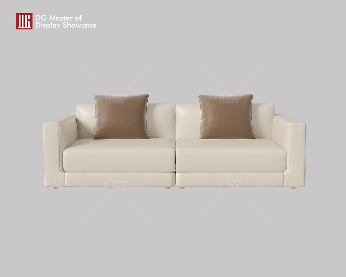 DG Curated High-End Luxury Leather Double Sofa 6
