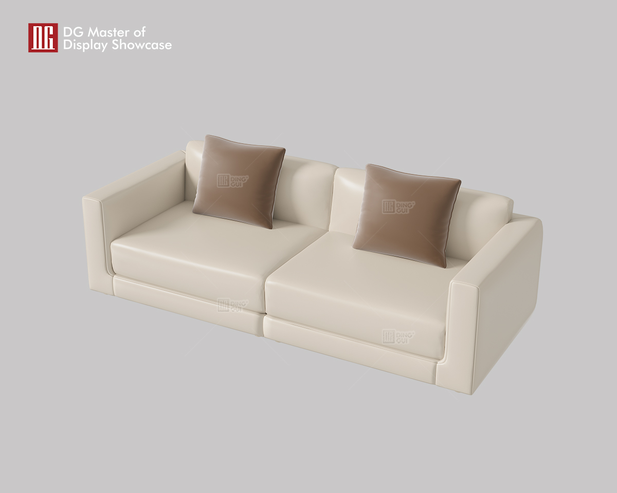 DG Curated High-End Luxury Leather Double Sofa 9