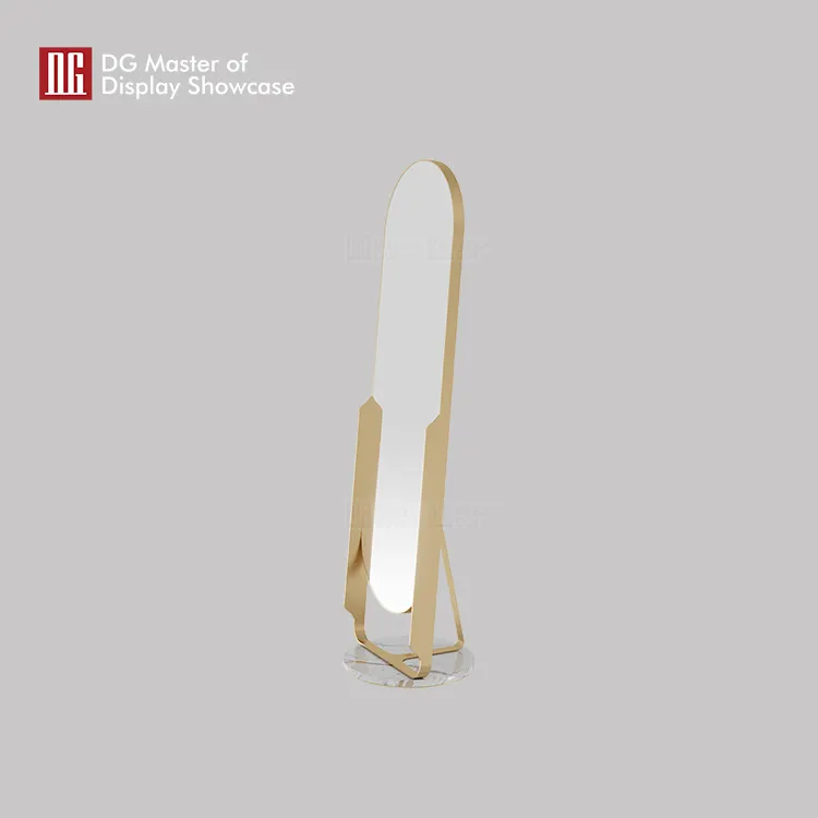 Luxury Oval Floor Mirror with Marble Base for Jewelry Stores 4