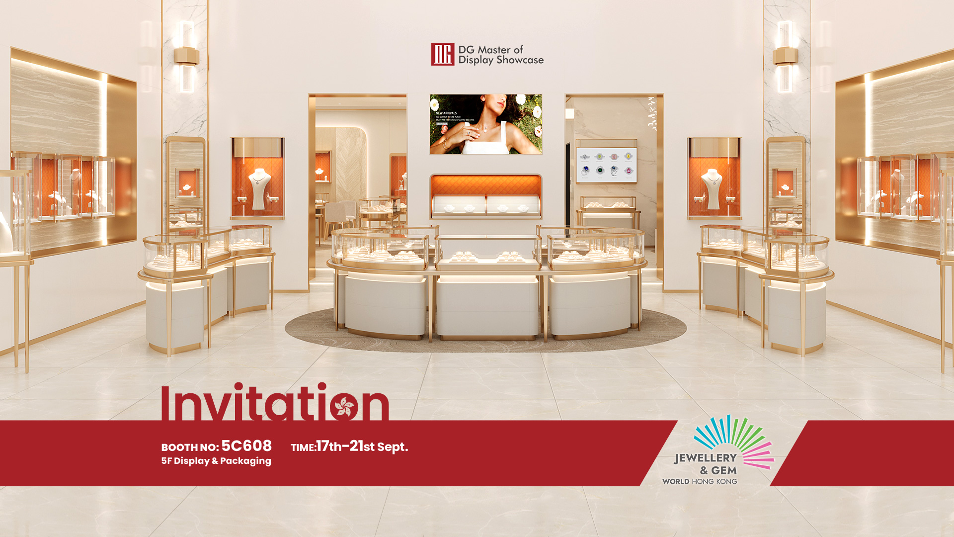 Secure Hong Kong Jewellery Show 5C608! DG invites you to explore endless possibilities in jewellery display 2