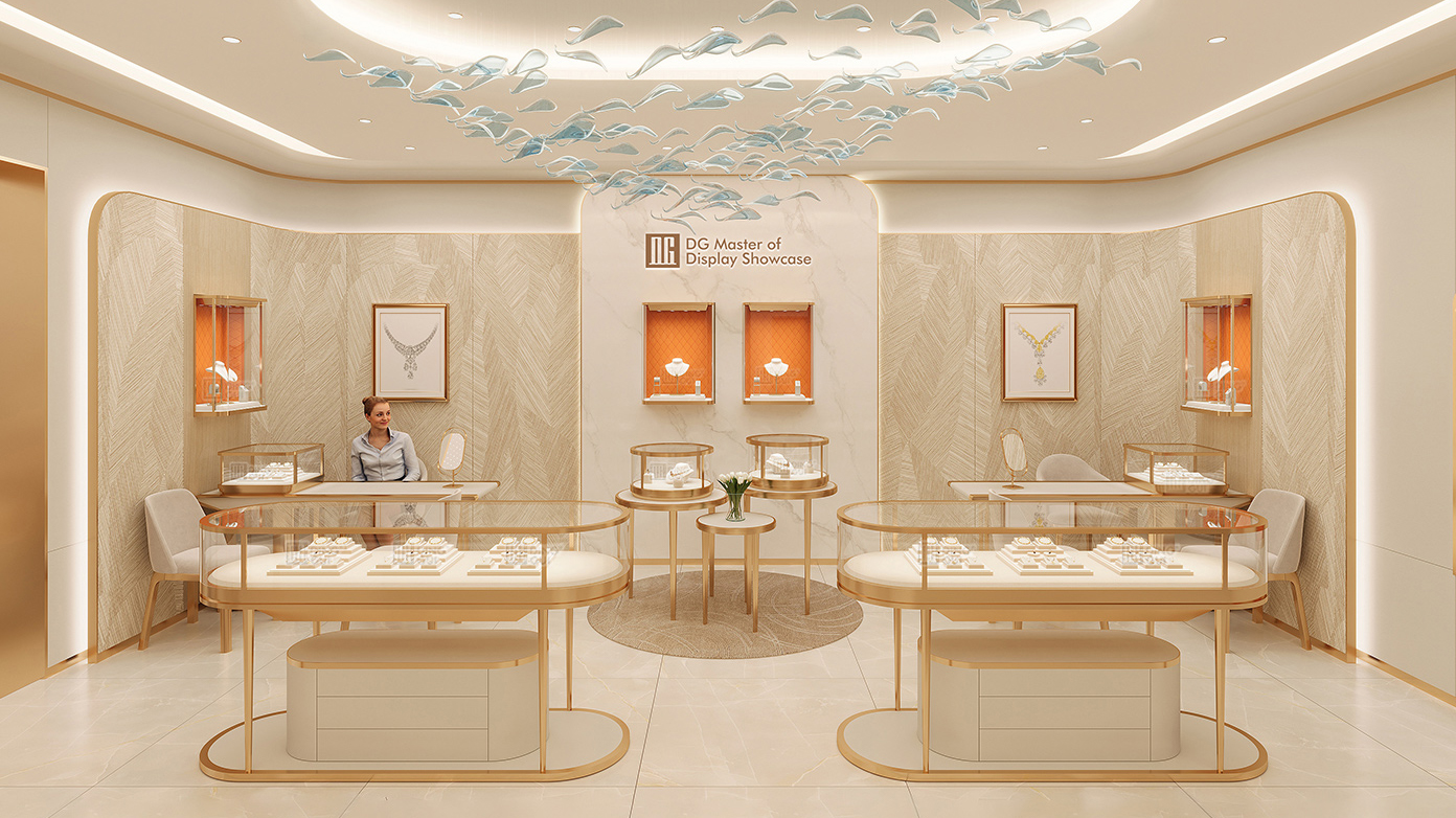 Craftsmanship and Modern Design: How Jewelry Display Cabinets Shape Brand Charm 1