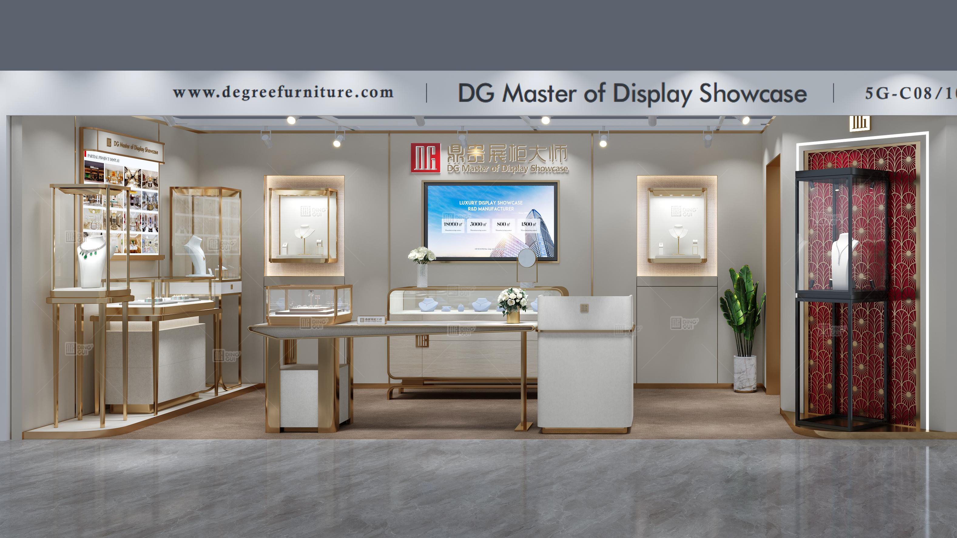 Konsten att designa smyckesmonter: DG Display Showcase framhäver ditt varumärkes briljans 1