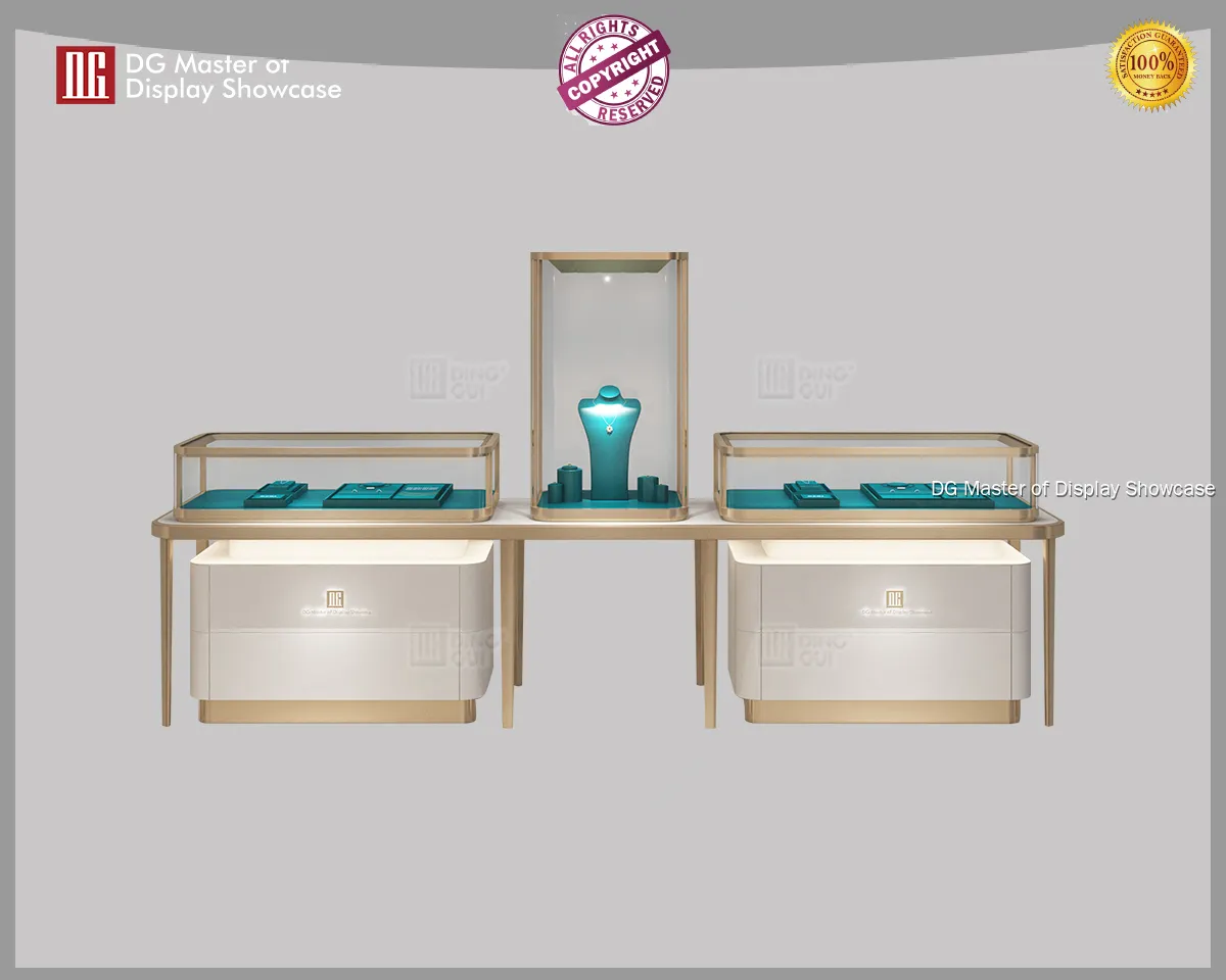 Front Counter Jewelry Display- Fashionable Stainless Steel Showcase 1