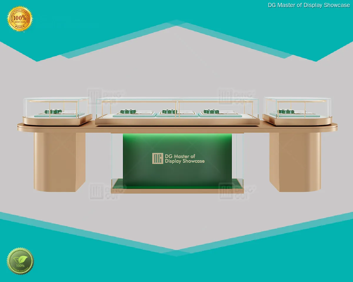 Luxury Island Jewelry Display Case: Modular Design, Intelligent Lighting, Electronic Lock 1