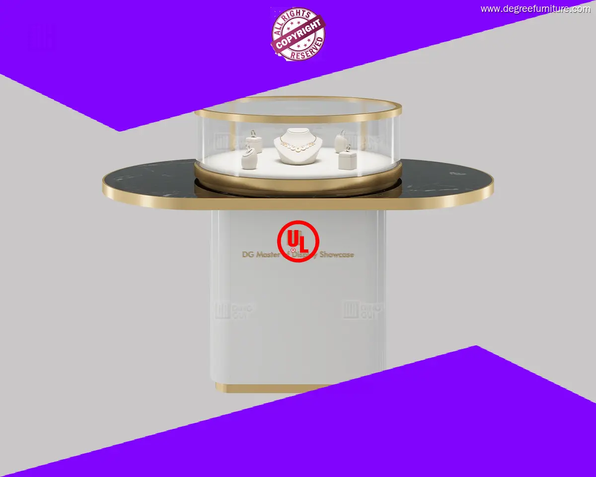 DG Island Display Counter: Luxury Circular Design. 1