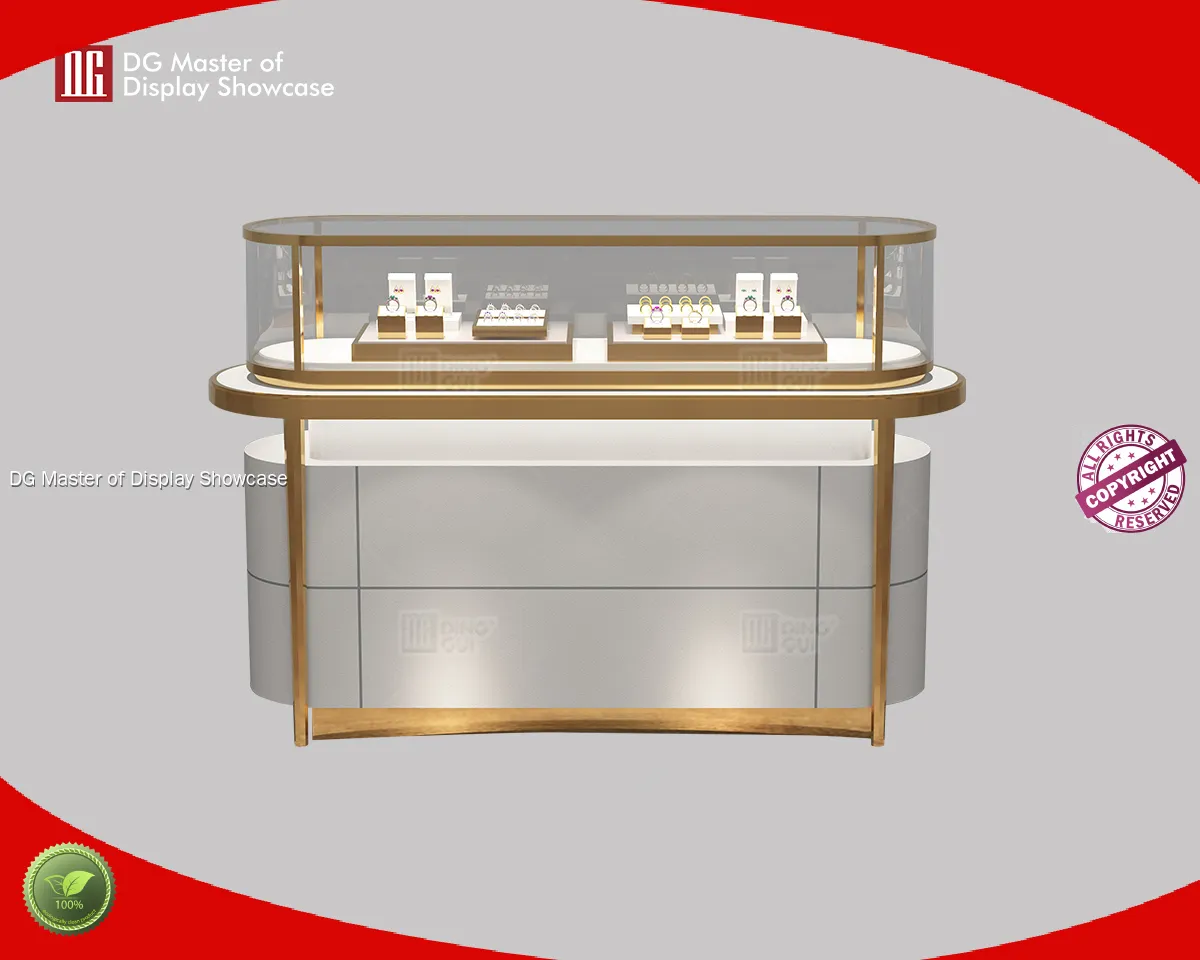 Modular Display Cabinet: Luxury Oval Jewelry Watch Showcase 1