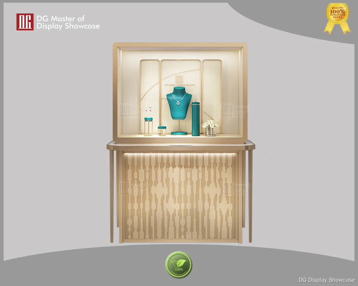 Professional free standing glass display case factory | DG Display Showcase 1