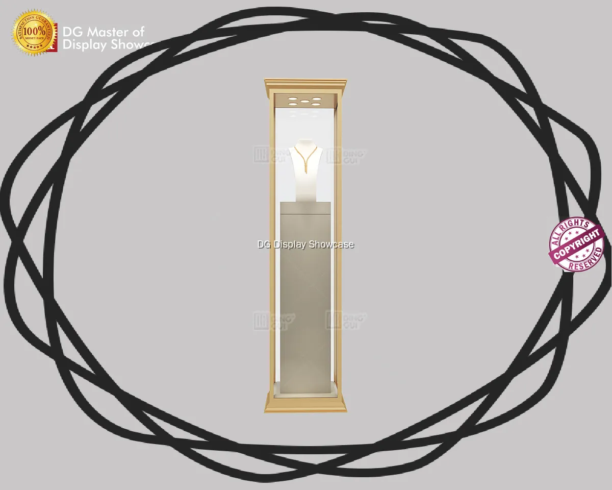 Luxurious Glass Jewelry Showcase【Free Standing】 1