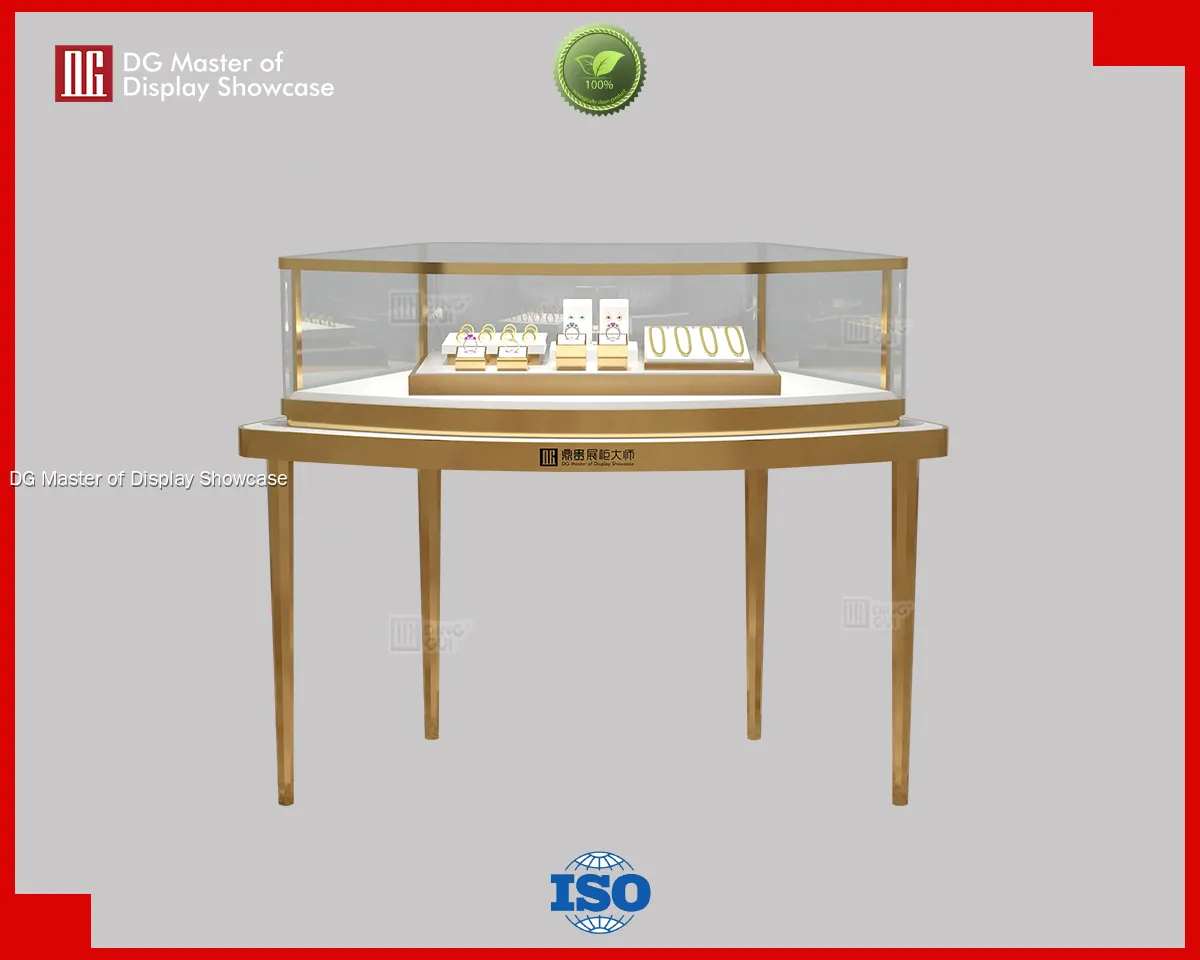 Front Opening Jewelry Watch Showcase by DG: Elevate Store Appeal with Intelligent Lighting & Secure Electronic Lock 1