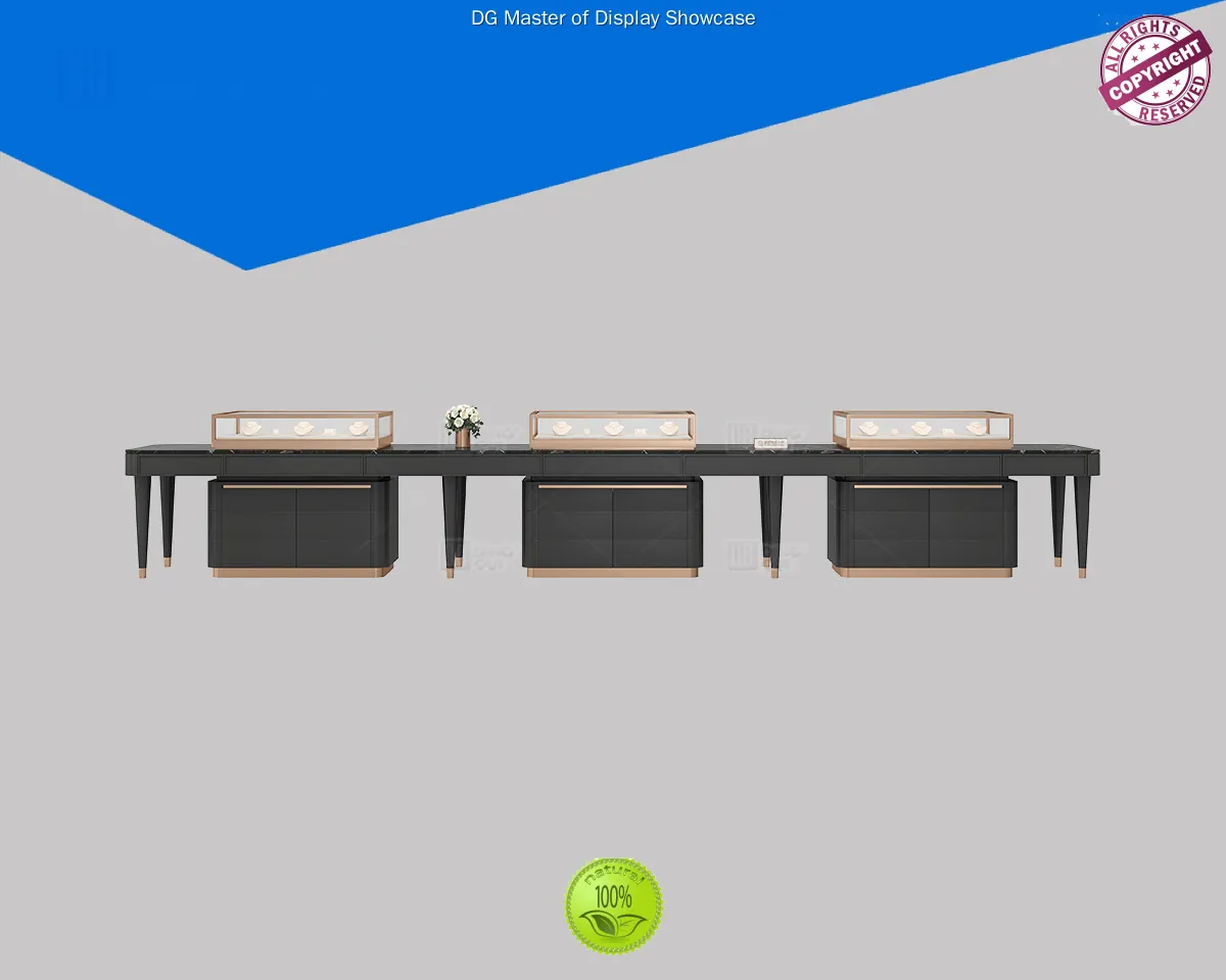 Luxury Jewelry Showcase with Intelligent Lighting System 1