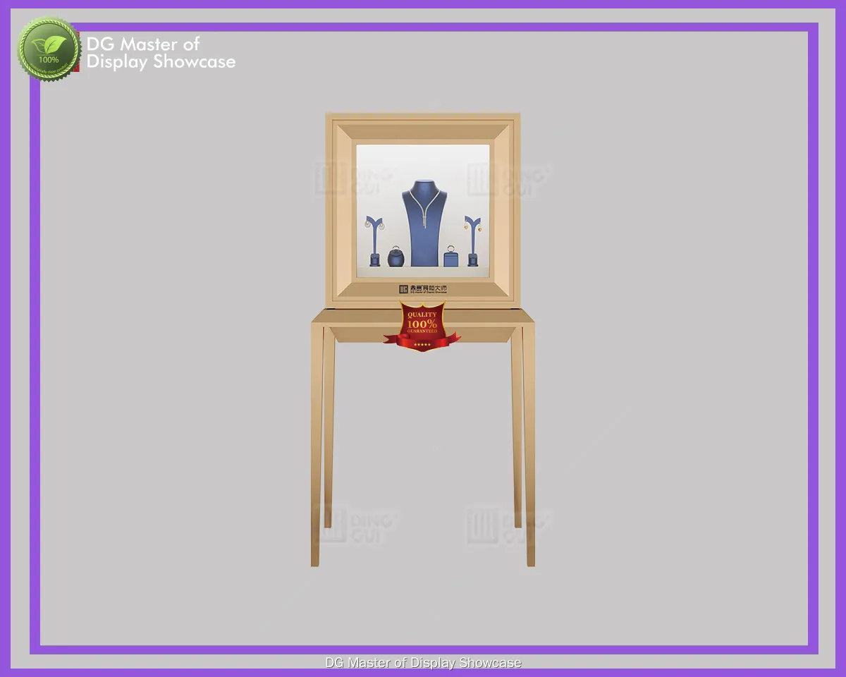 Bepoke free standing glass display case supplier | DG Display Showcase 1