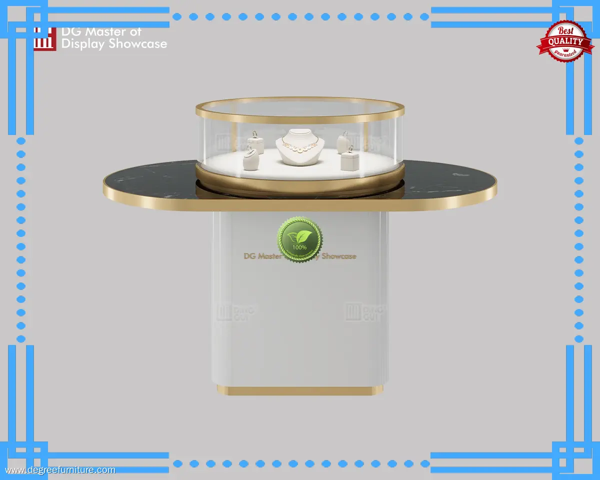 DG Island Glass Showcase: Elegant & Luxurious 1