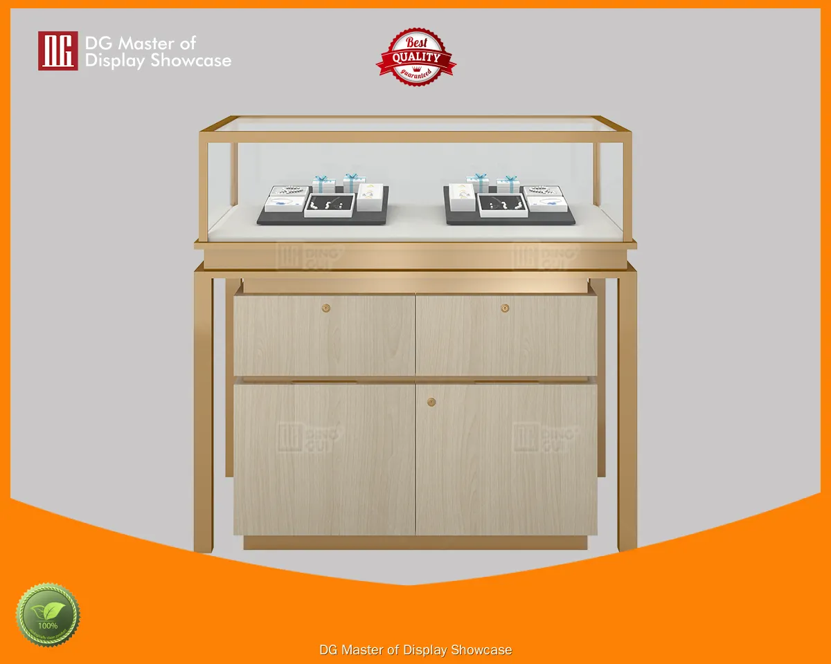 Luxury Jewelry Display Cabinet: Front Opening Glass Case 1