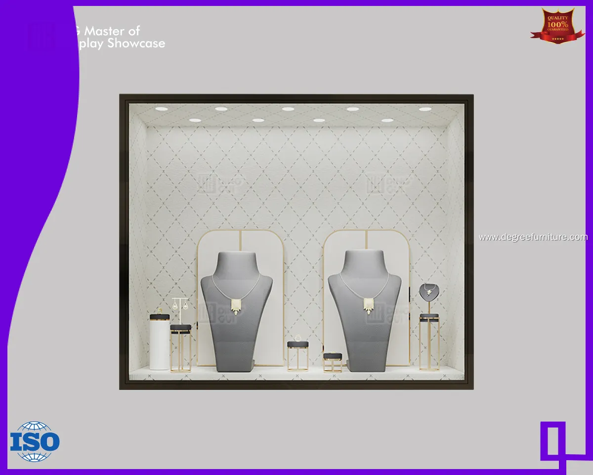 Custom black wall display case wholesale Manufacturer | DG Display Showcase 1