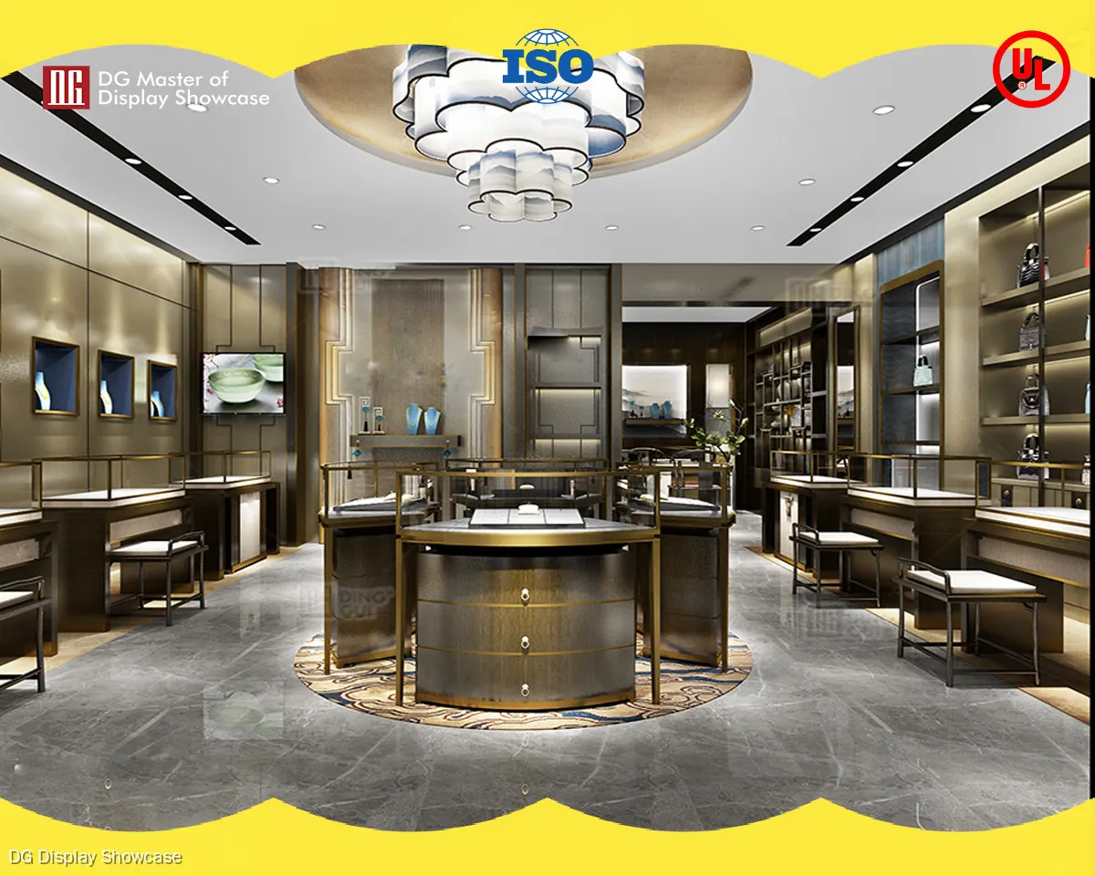 High-End Luxury Jewelry Display Showcase - WholesaleLuxury Showcase 1