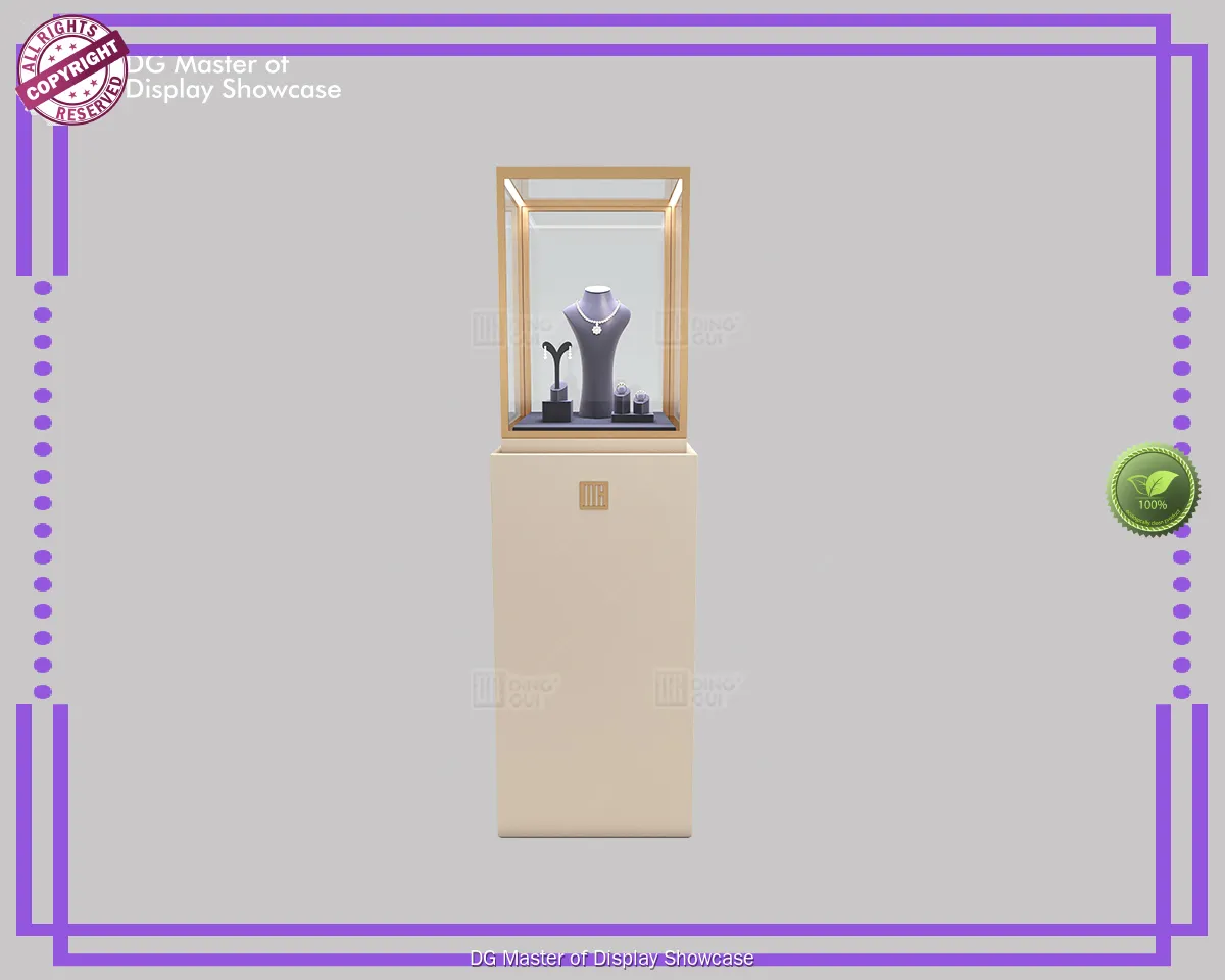 Luxury Jewelry & Watch Showcase: Upright Glass Display Cabinet 1