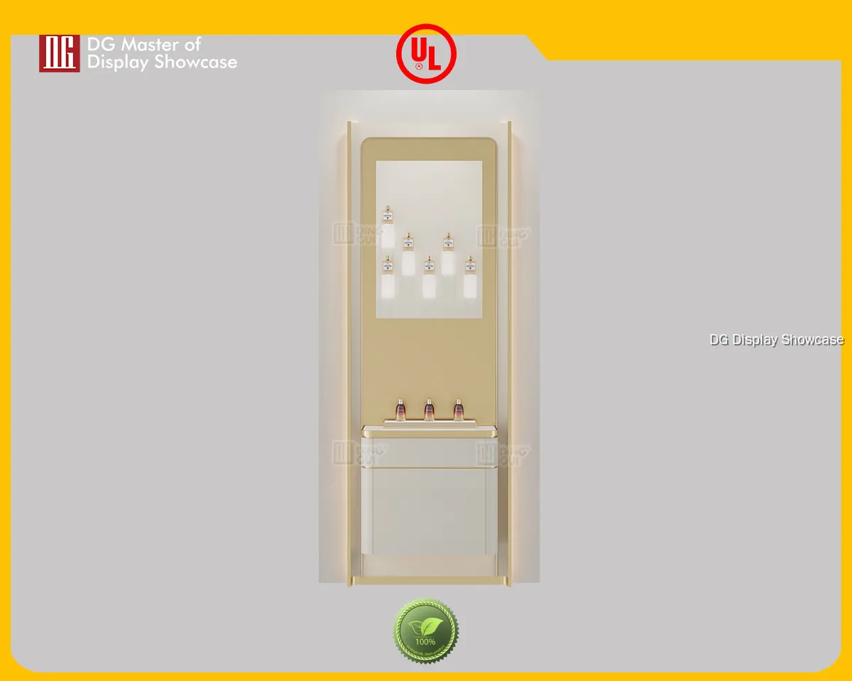 Luxury Perfume Wall Display: High-End Showcase with LED Lighting 1