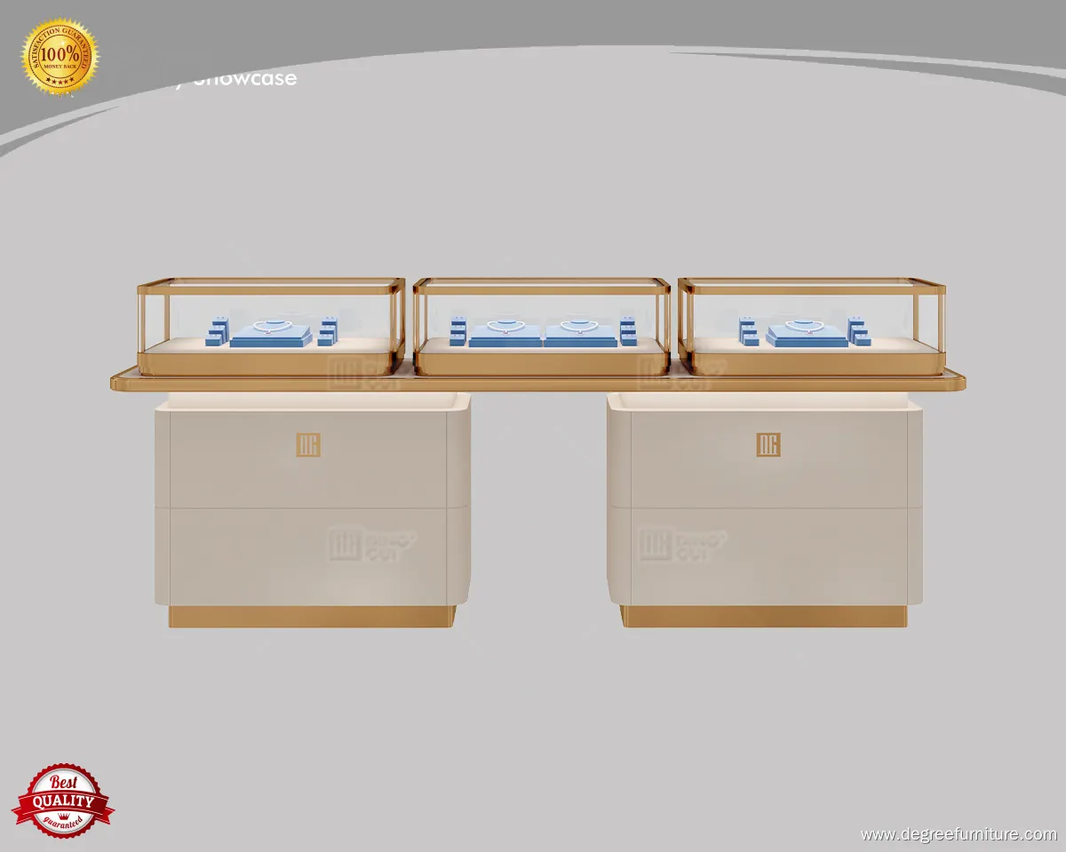 Custom front opening glass showcase wholesale Manufacturer | DG Display Showcase 1