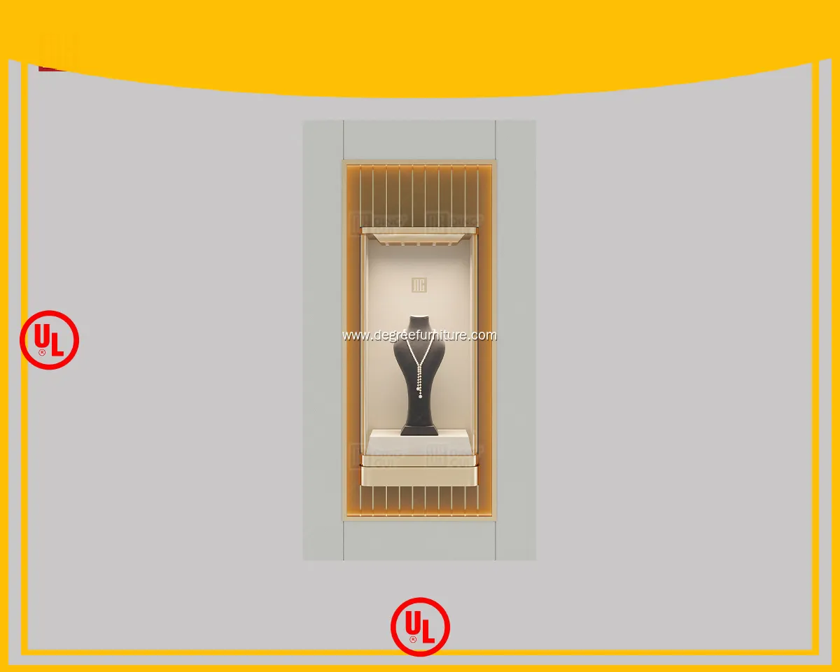 Luxury Black Showcase Cabinet by DG 1