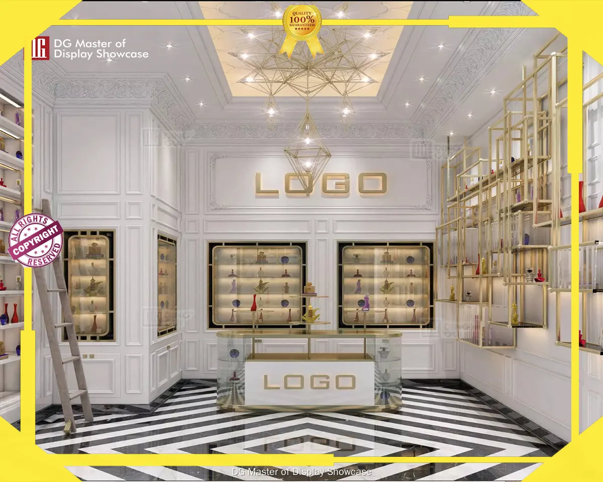 high end perfume table display supplier | DG Display Showcase 1