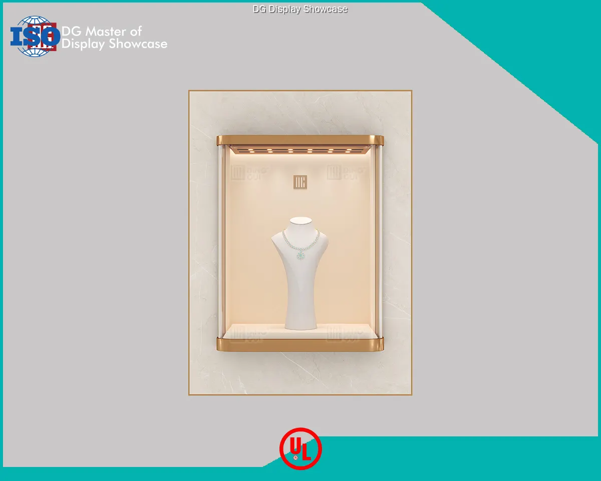 Luxury Golden Jewelry & Watch Showcase by DG 1