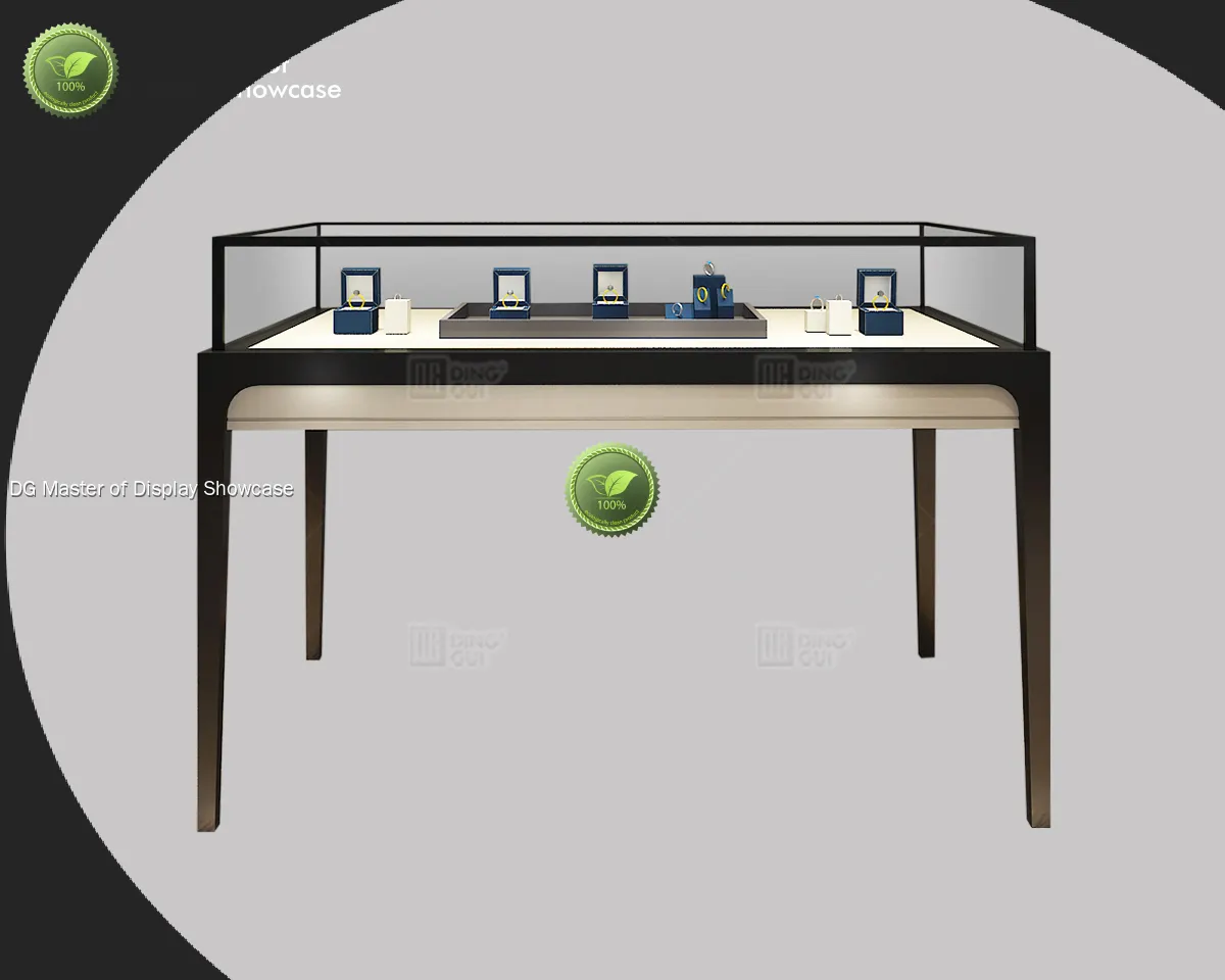 Luxury Glass Fronted Corner Display Cabinet - Showcase Jewelry & Watches 1