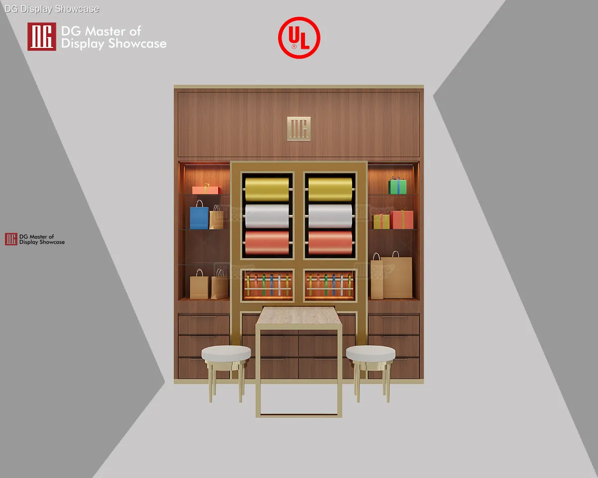 custom tall black display cabinet factory | DG Display Showcase 1