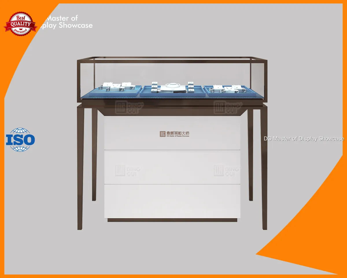 Custom front opening glass display case wholesale Manufacturer | DG Display Showcase 1