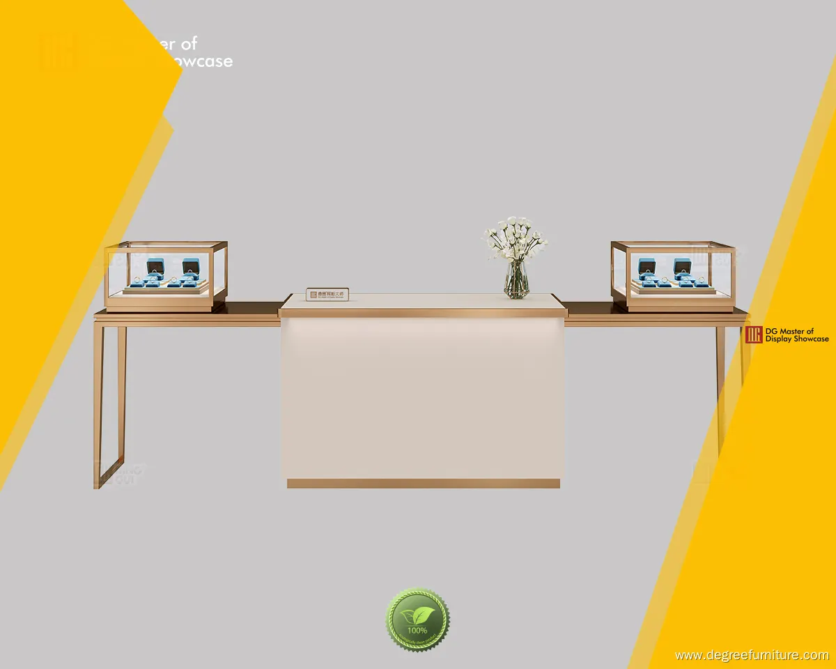 Luxury Jewelry Negotiation Table with LED Lighting & Smart Storage 1