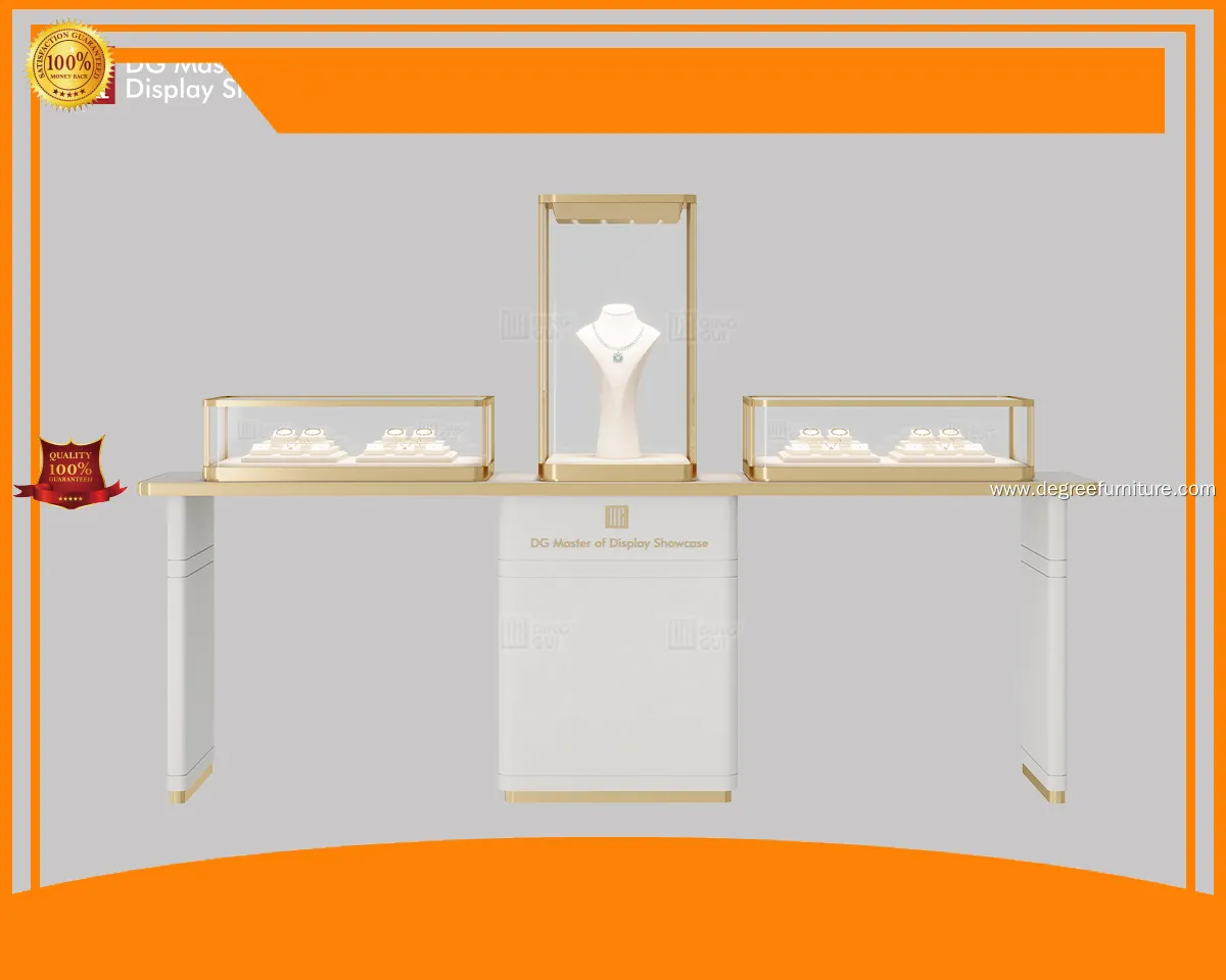 DG Display Showcase | Bepoke glass fronted corner display cabinet manufacturer 1