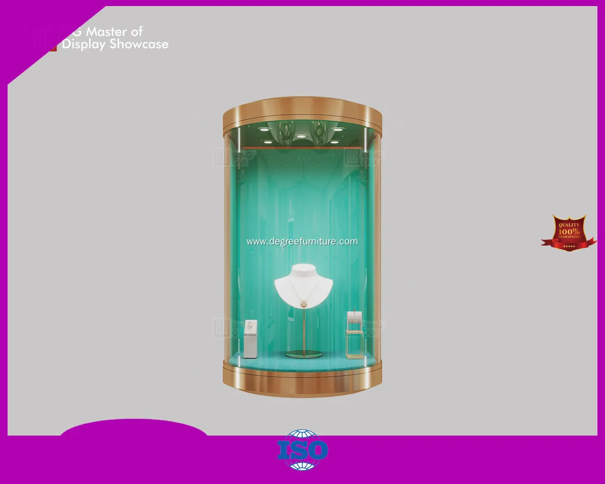 DG Semi-Circular Hanging Jewelry & Watch Display Cabinet: Space-Saving & Elegant 1