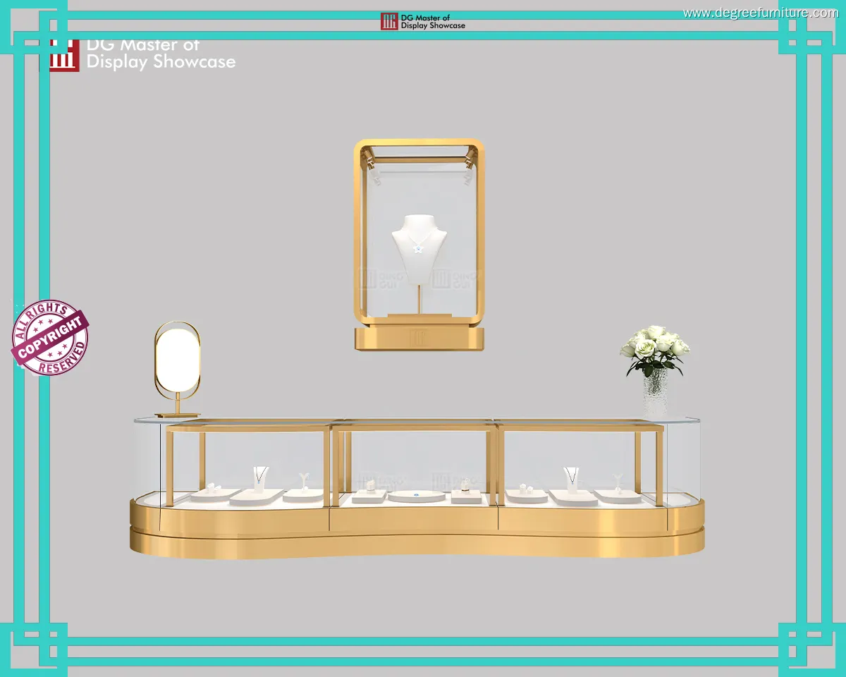 Custom black corner display cabinet factory Manufacturer | DG Display Showcase 1