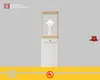 luxury free standing glass display case factory | DG Display Showcase 1