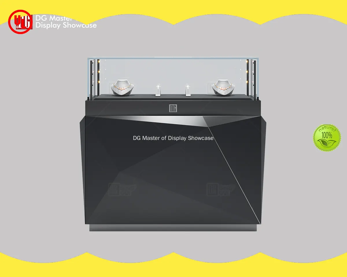 DG Diamond-Cut Jewelry Showcase: Elegant & Sophisticated Display with Adjustable Lighting 1