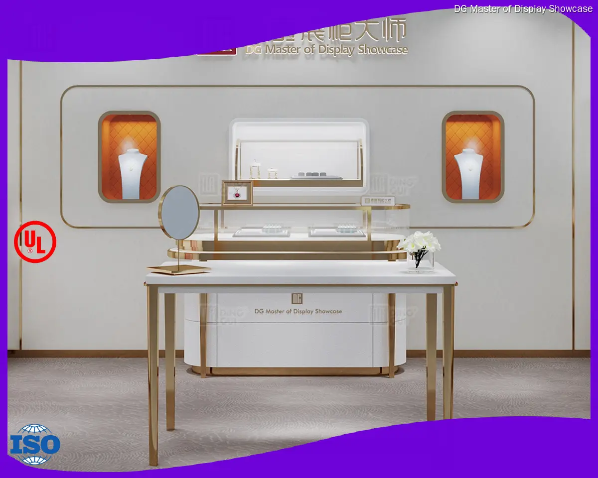 Luxury Combination Display Cabinet: Modern Black Display Stand 1