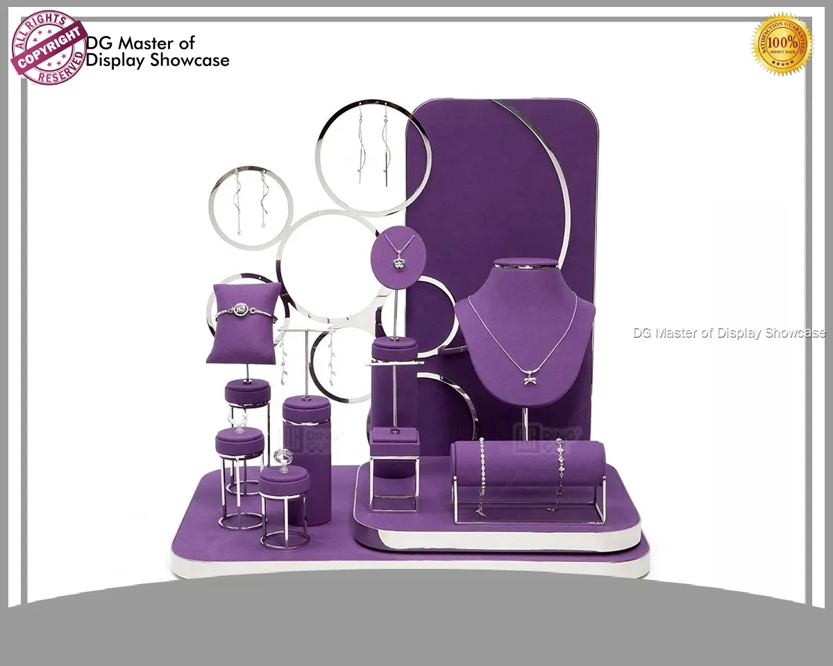 Stainless Steel Velvet Jewelry Display: Quality Craftsmanship & Elegant Design 1