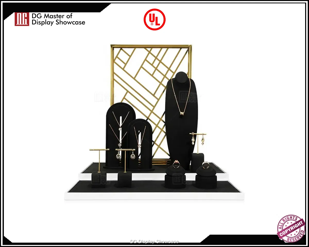 Custom Jewelry Display: High-Quality Stainless Steel & Velvet 1