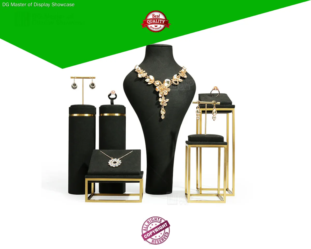 luxury leather jewelry display set wholesale | DG Display Showcase 1
