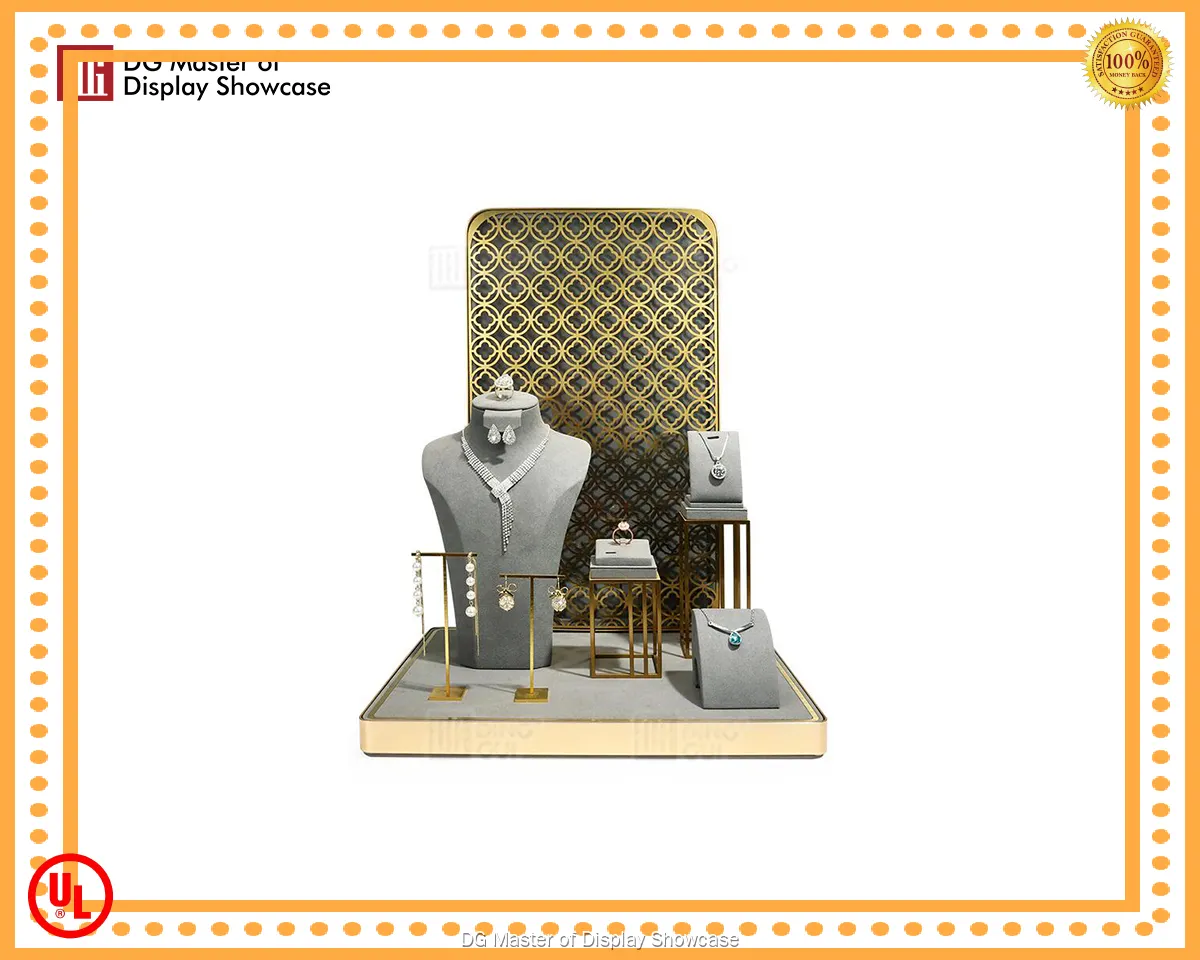 Elegant Stainless Steel Jewelry Display Props - Vintage Style 1