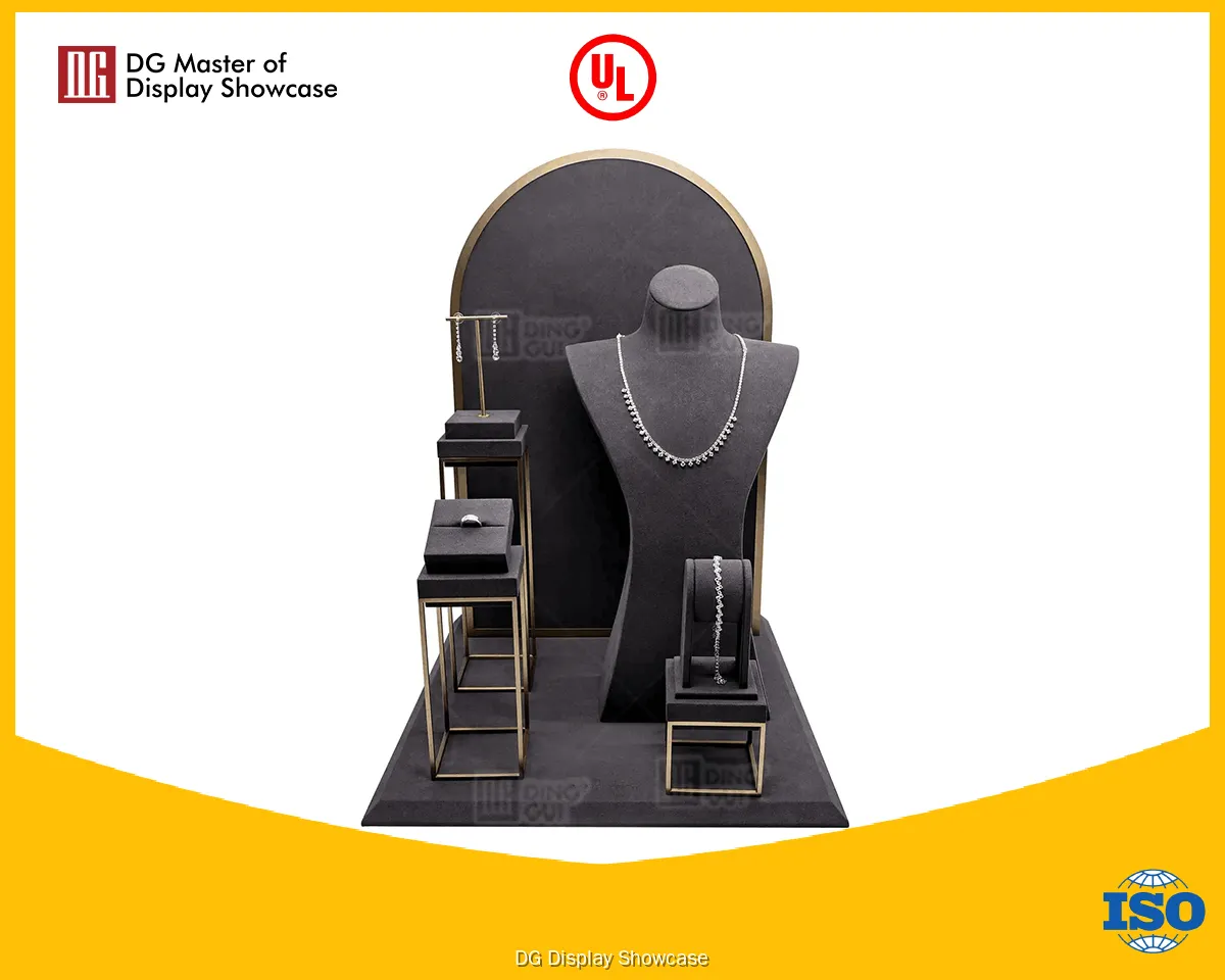 Stainless Steel Jewelry Display Stand
 1