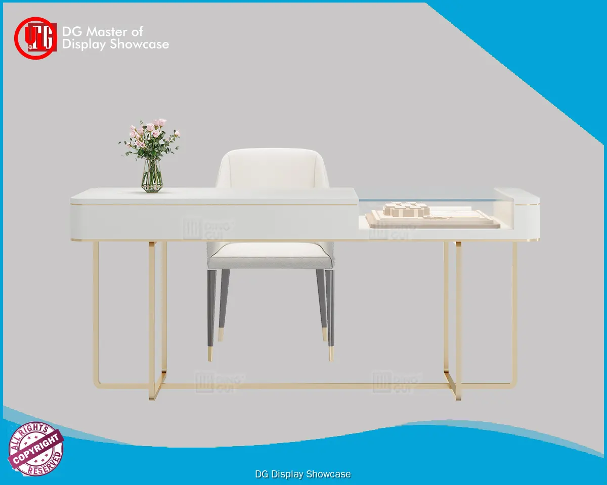 Elegant Jewelry Experience Table - High-Quality Materials, Minimalist Design 1
