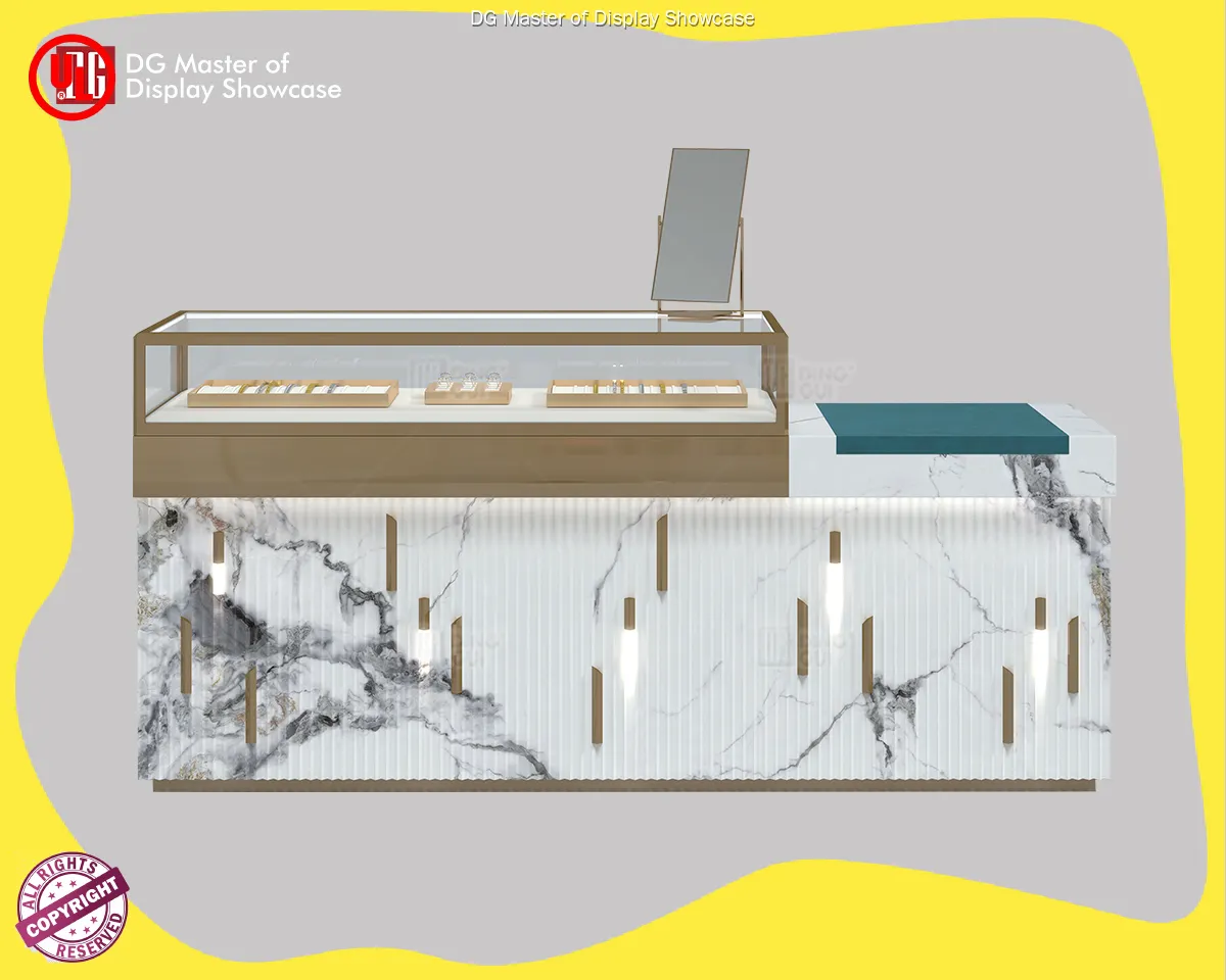 Luxury Jewelry Experience Table - Quality Craftsmanship, Versatile Design 1