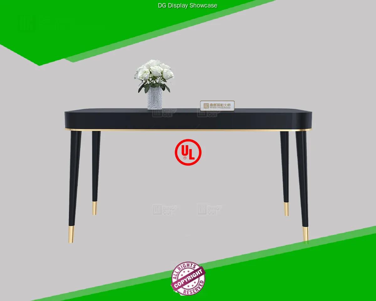 High-End Black Baking Paint Jewelry & Watch Negotiation Table 1