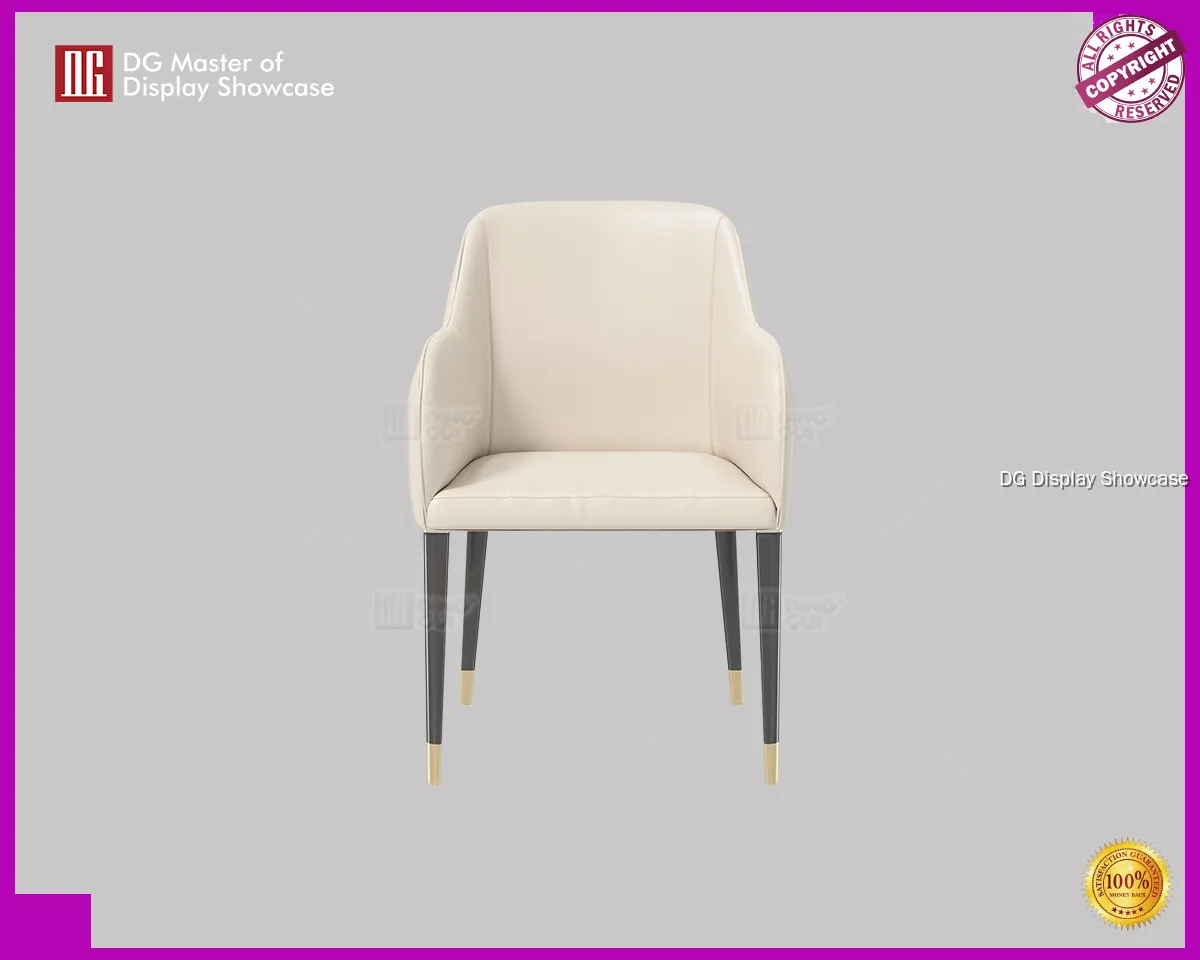 Luxury Beige Leather Chair: Comfortable Elegance & High-End Design 1